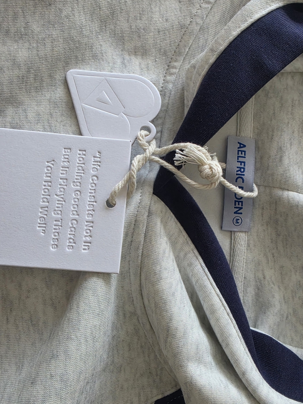 Street Sport Womens Grey Pullover Hoodie with Navy & Burgundy Accents - Picture 6 of 7
